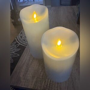 Luminara light blue LED Flameless Candles with Remote and Original Box